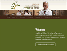 Tablet Screenshot of levydentalgroup.com